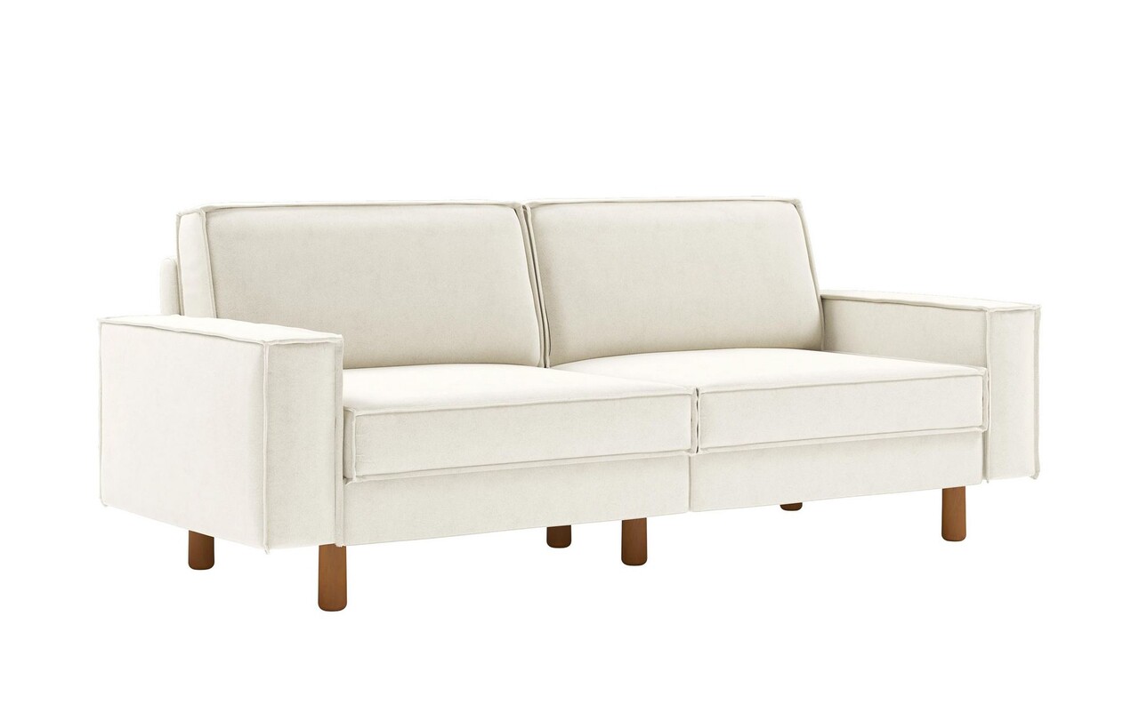 Canapea 3 locuri, Atelier del Sofa, 918CMF1230, Otel, Spum de lapte / Nuc Canapele